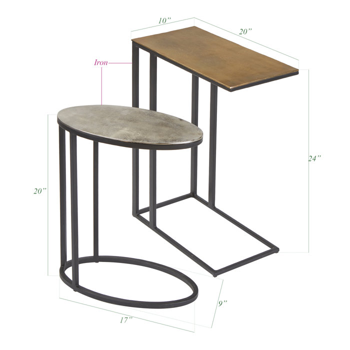 17 Stories Didama C Table Nesting Tables & Reviews Wayfair